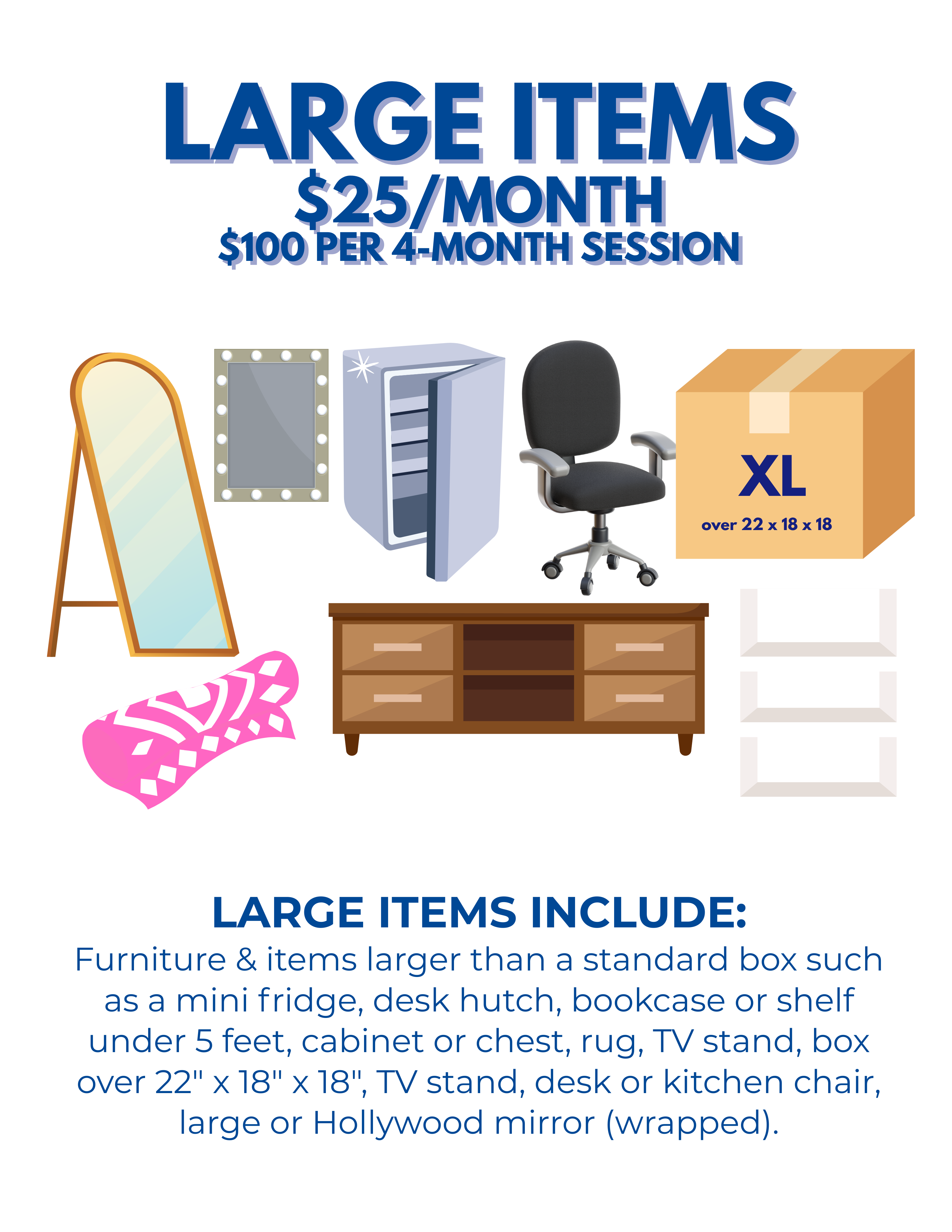 Summer Storage Pricing – deliverbees college
